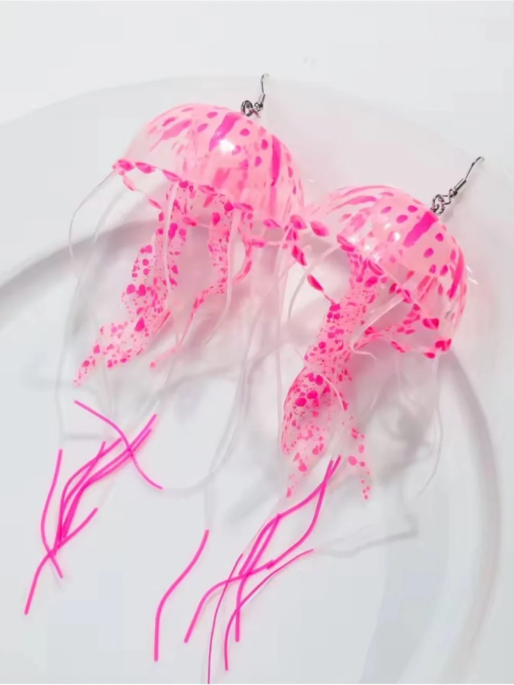 Pink Jellyfish Drop Earrings - Women Jewelry